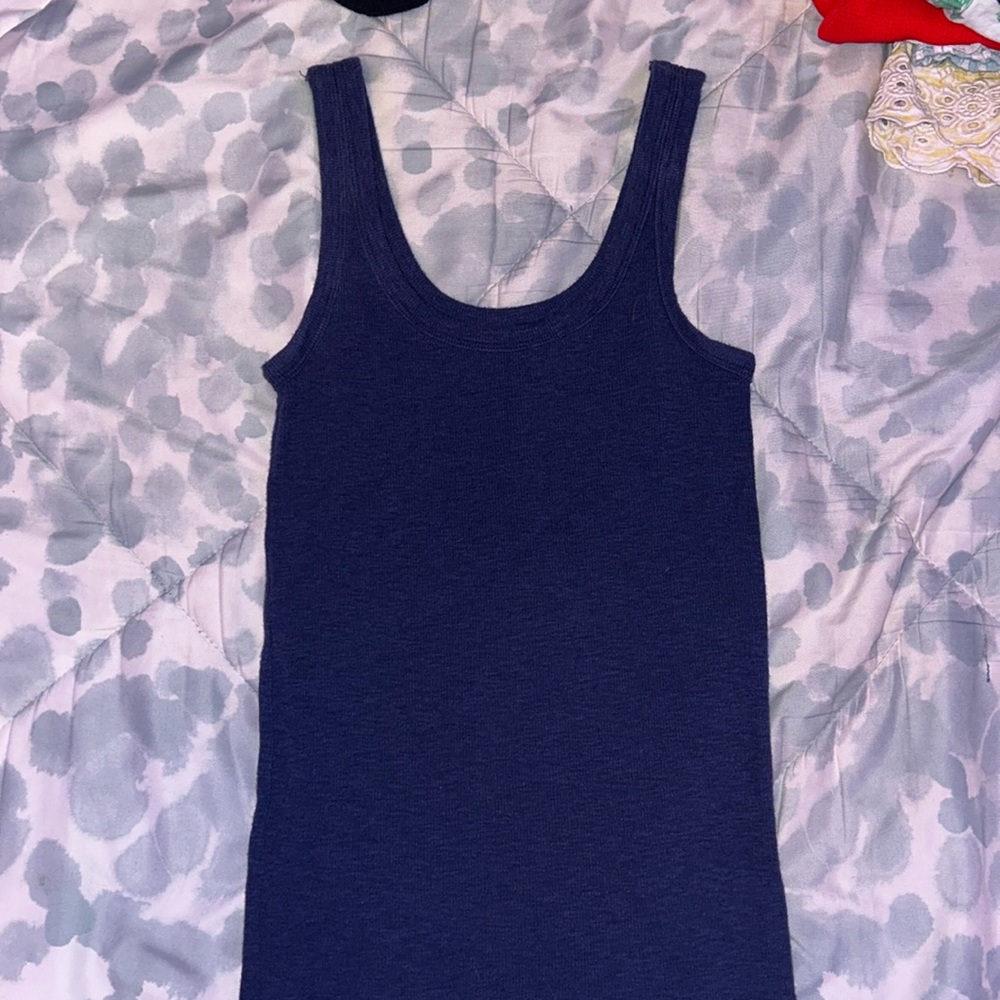 navy blue tank top